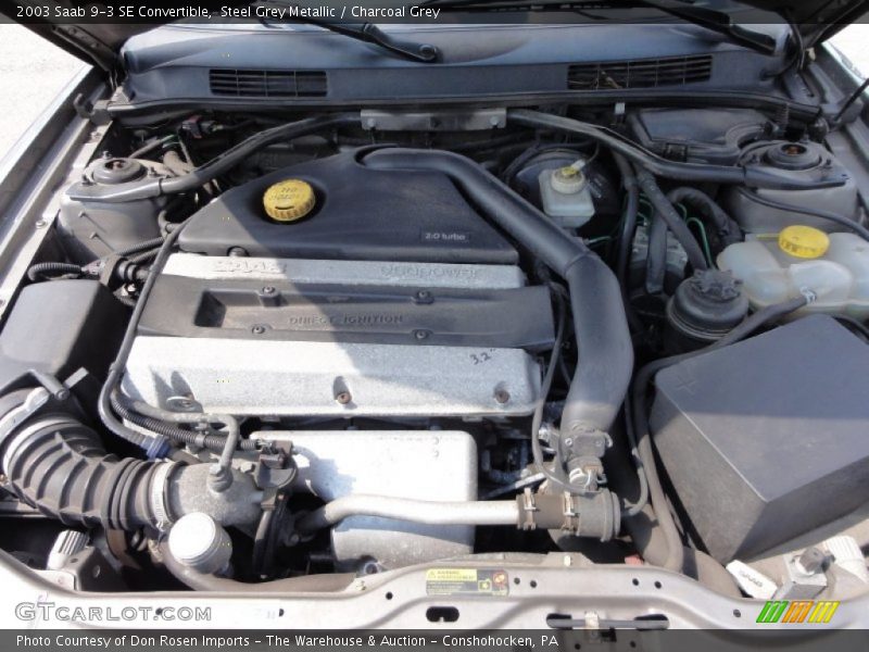  2003 9-3 SE Convertible Engine - 2.0 Liter Turbocharged DOHC 16-Valve 4 Cylinder