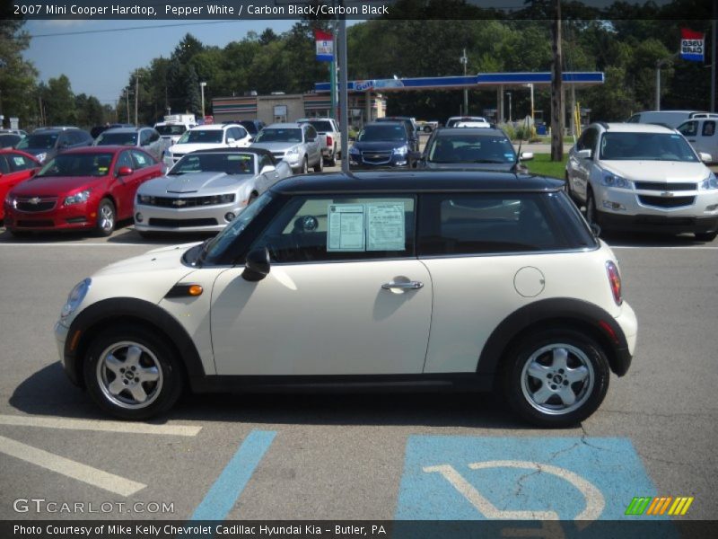 Pepper White / Carbon Black/Carbon Black 2007 Mini Cooper Hardtop