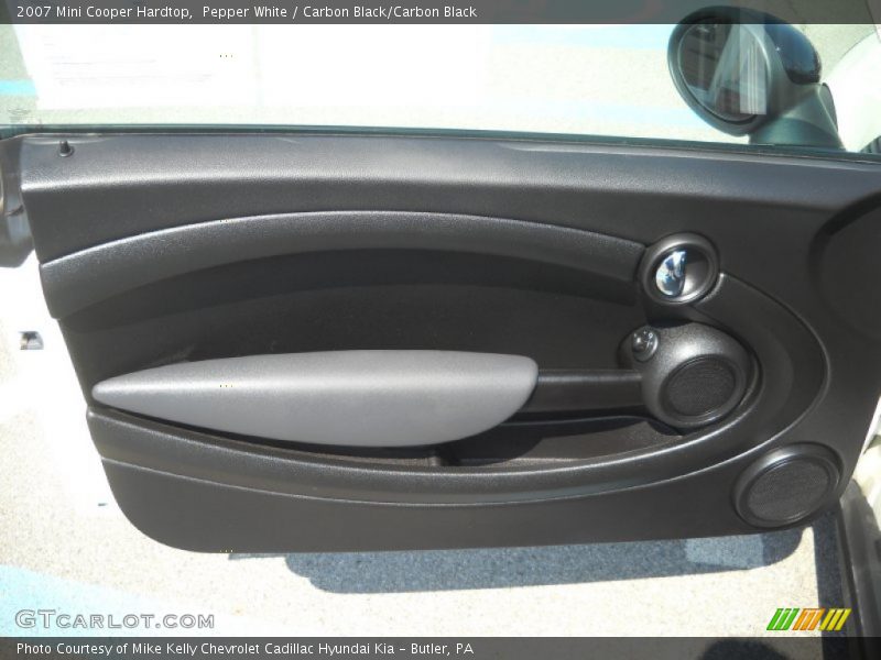Pepper White / Carbon Black/Carbon Black 2007 Mini Cooper Hardtop