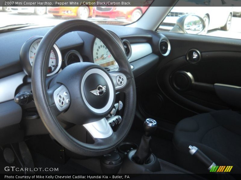 Pepper White / Carbon Black/Carbon Black 2007 Mini Cooper Hardtop