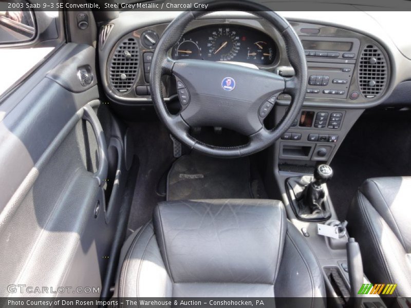  2003 9-3 SE Convertible Charcoal Grey Interior