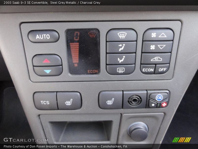 Controls of 2003 9-3 SE Convertible