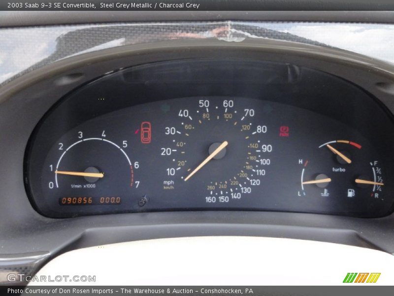  2003 9-3 SE Convertible SE Convertible Gauges