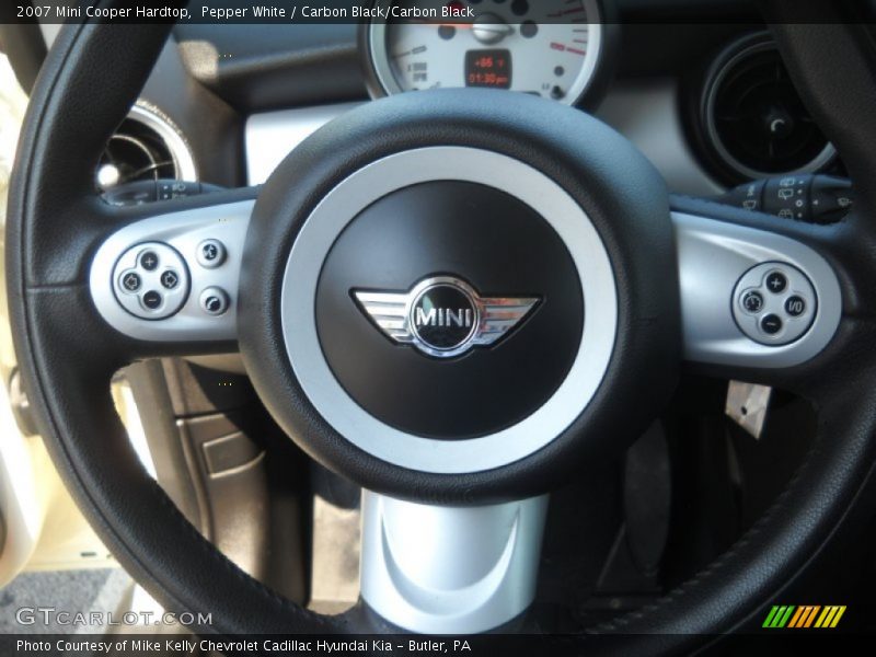 Pepper White / Carbon Black/Carbon Black 2007 Mini Cooper Hardtop