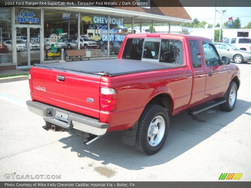 Toreador Red Metallic / Dark Graphite 2003 Ford Ranger FX4 SuperCab 4x4