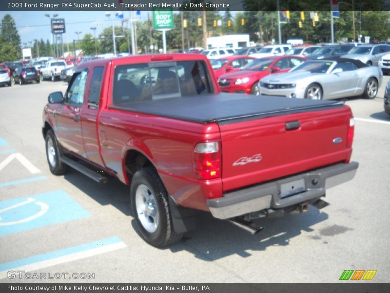 Toreador Red Metallic / Dark Graphite 2003 Ford Ranger FX4 SuperCab 4x4