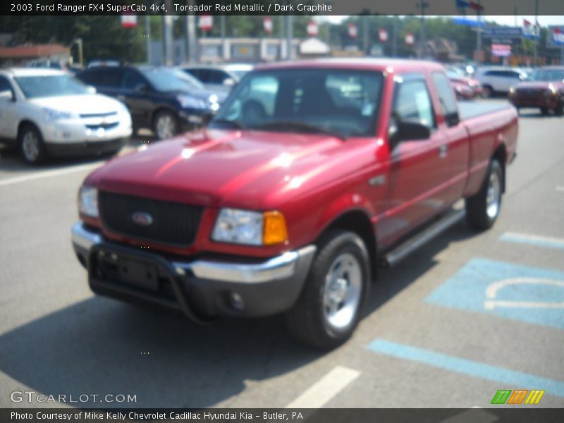 Toreador Red Metallic / Dark Graphite 2003 Ford Ranger FX4 SuperCab 4x4