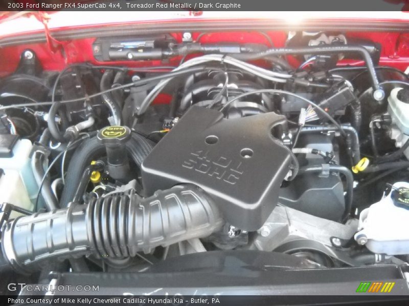 Toreador Red Metallic / Dark Graphite 2003 Ford Ranger FX4 SuperCab 4x4