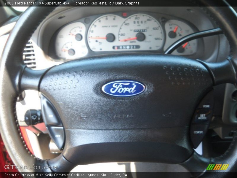 Toreador Red Metallic / Dark Graphite 2003 Ford Ranger FX4 SuperCab 4x4
