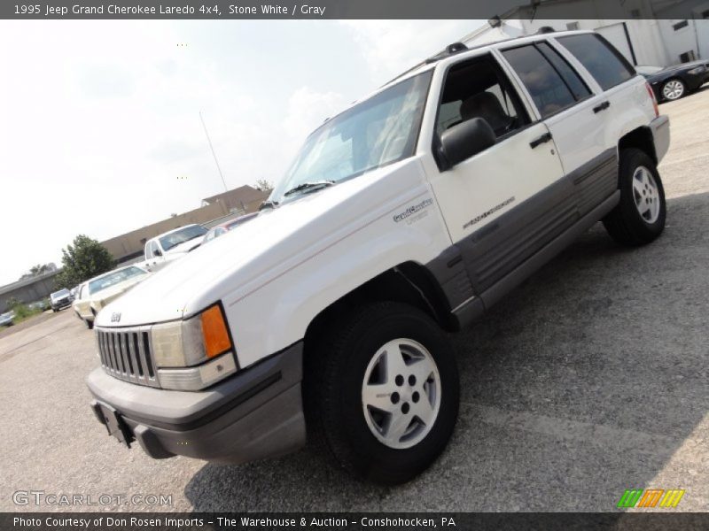 Stone White / Gray 1995 Jeep Grand Cherokee Laredo 4x4
