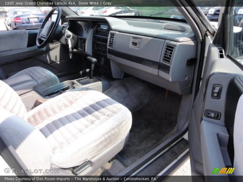 Stone White / Gray 1995 Jeep Grand Cherokee Laredo 4x4