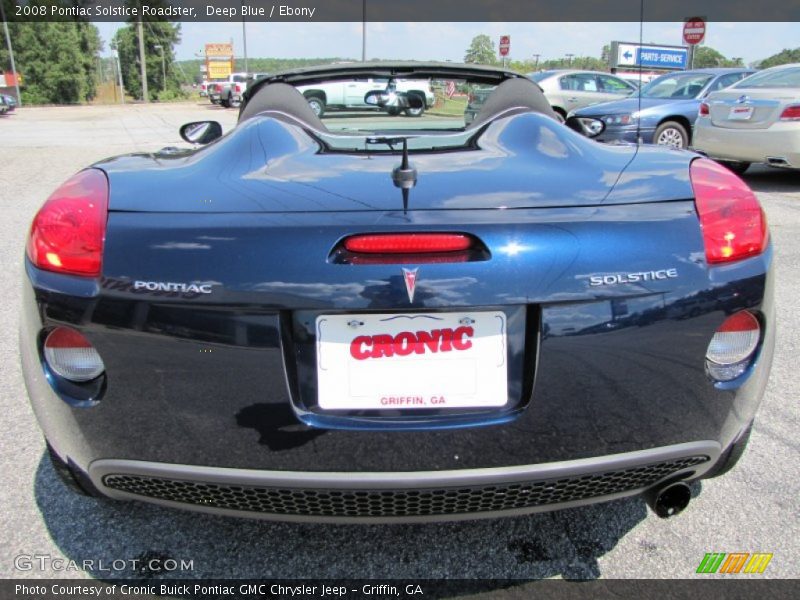 Deep Blue / Ebony 2008 Pontiac Solstice Roadster