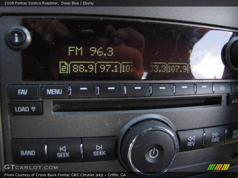 Deep Blue / Ebony 2008 Pontiac Solstice Roadster