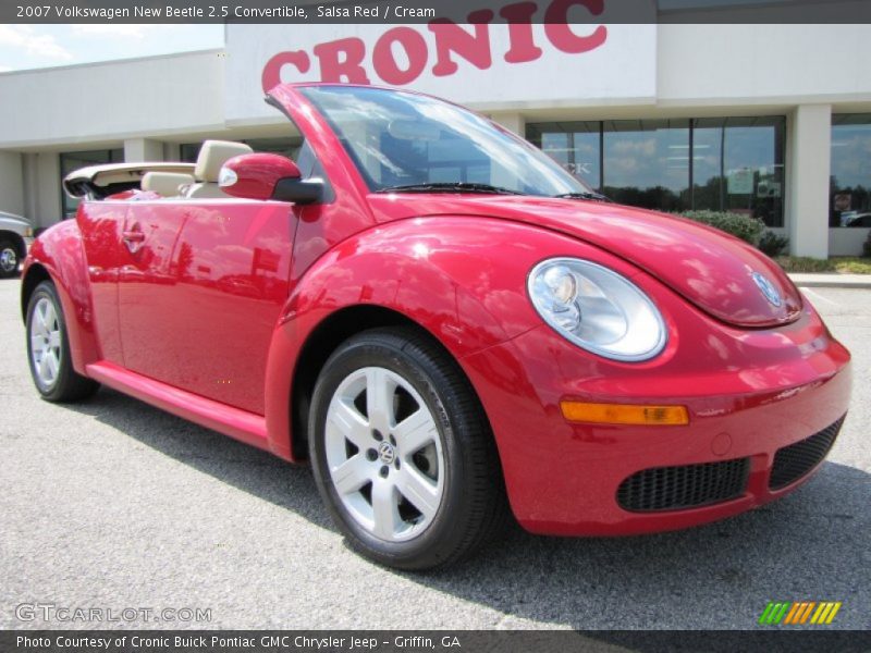 Salsa Red / Cream 2007 Volkswagen New Beetle 2.5 Convertible