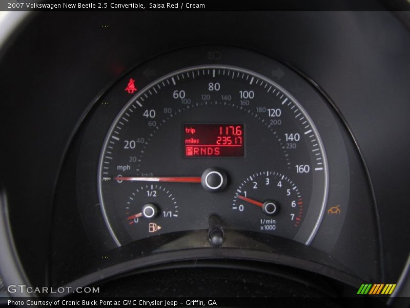  2007 New Beetle 2.5 Convertible 2.5 Convertible Gauges