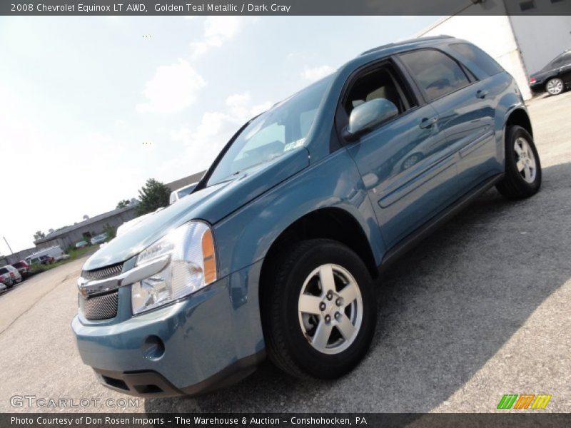 Golden Teal Metallic / Dark Gray 2008 Chevrolet Equinox LT AWD
