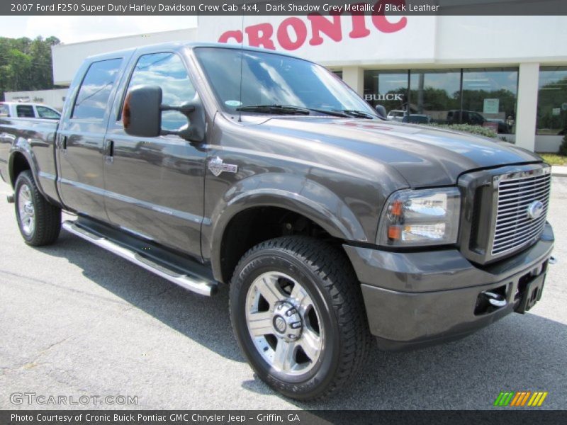 Dark Shadow Grey Metallic / Black Leather 2007 Ford F250 Super Duty Harley Davidson Crew Cab 4x4