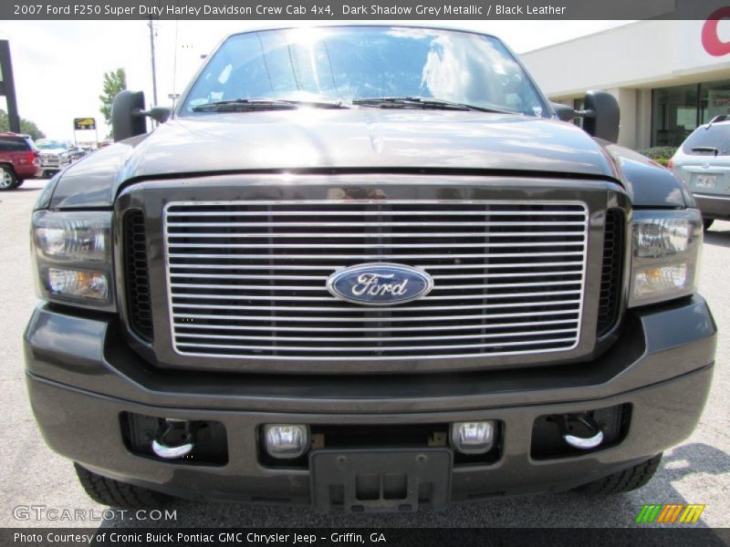 Dark Shadow Grey Metallic / Black Leather 2007 Ford F250 Super Duty Harley Davidson Crew Cab 4x4