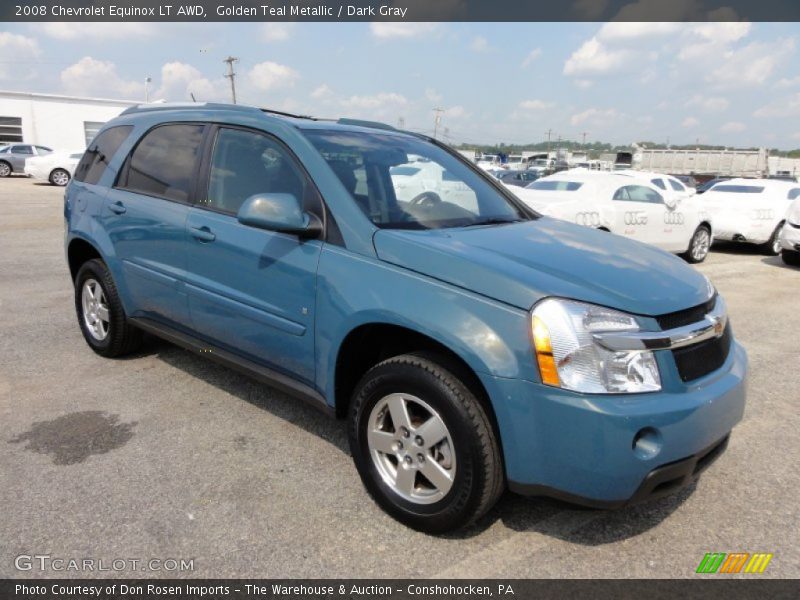 Golden Teal Metallic / Dark Gray 2008 Chevrolet Equinox LT AWD