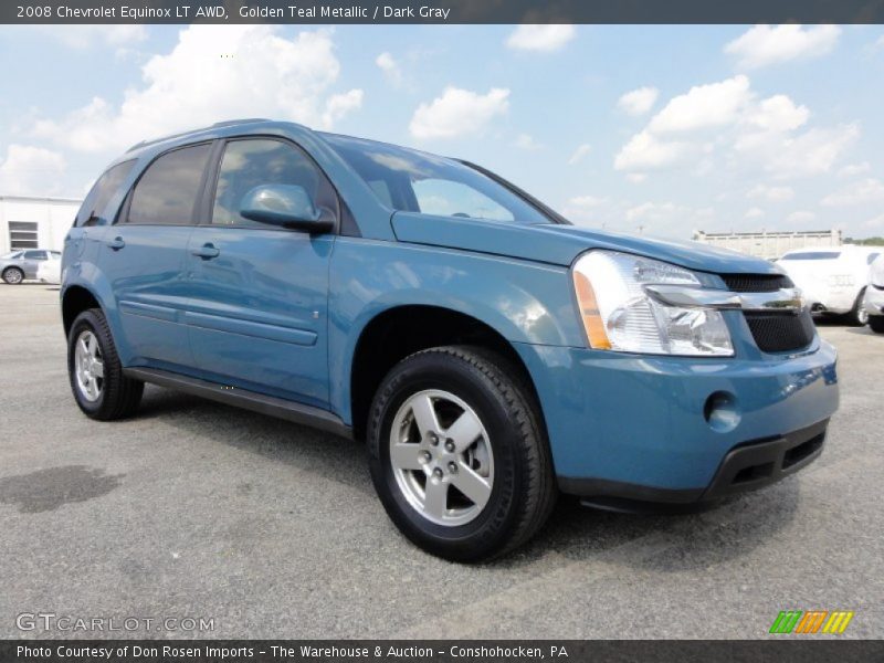 Golden Teal Metallic / Dark Gray 2008 Chevrolet Equinox LT AWD