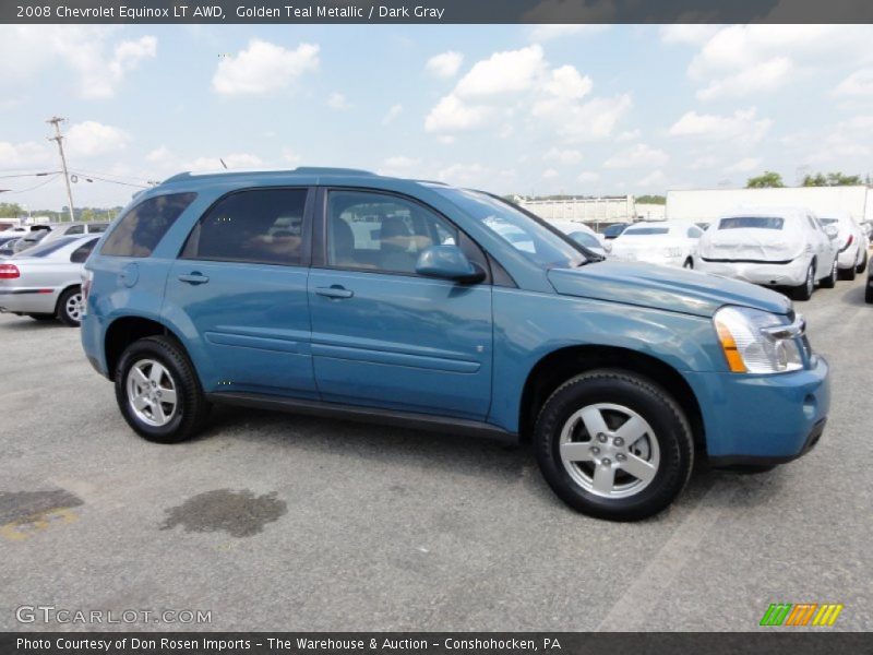 Golden Teal Metallic / Dark Gray 2008 Chevrolet Equinox LT AWD