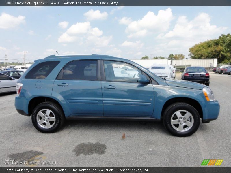 Golden Teal Metallic / Dark Gray 2008 Chevrolet Equinox LT AWD