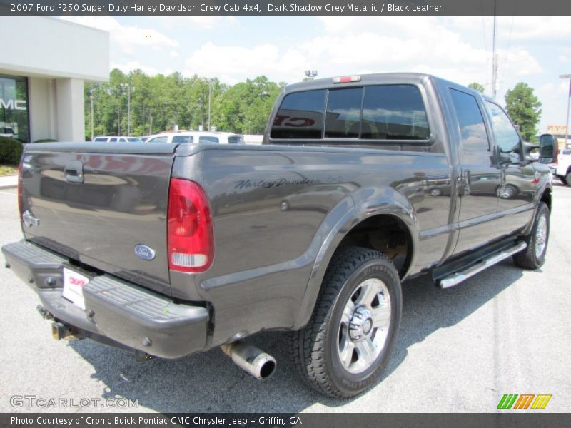 Dark Shadow Grey Metallic / Black Leather 2007 Ford F250 Super Duty Harley Davidson Crew Cab 4x4