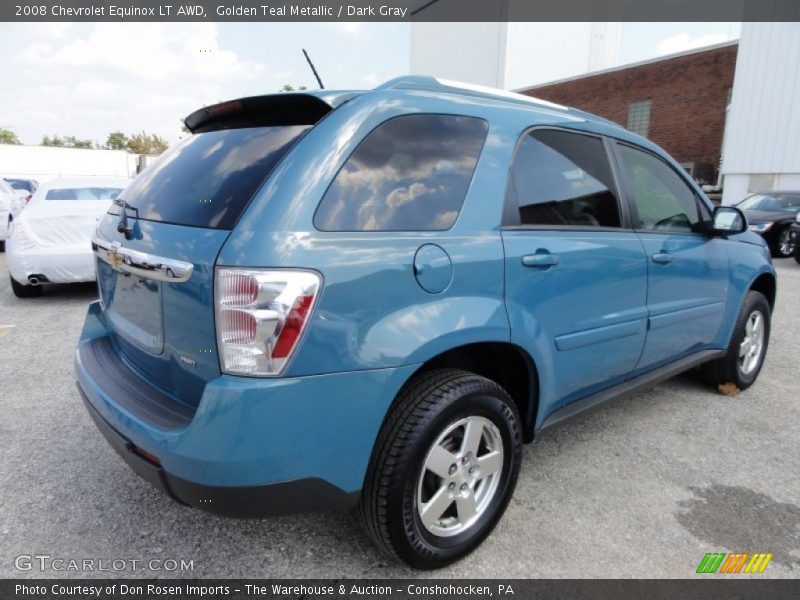 Golden Teal Metallic / Dark Gray 2008 Chevrolet Equinox LT AWD