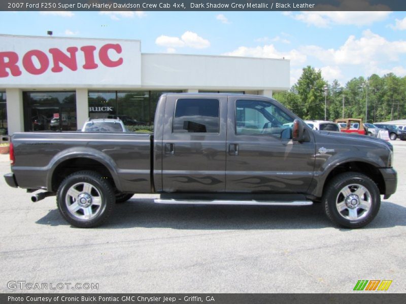 Dark Shadow Grey Metallic / Black Leather 2007 Ford F250 Super Duty Harley Davidson Crew Cab 4x4