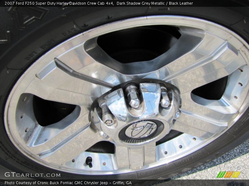 Dark Shadow Grey Metallic / Black Leather 2007 Ford F250 Super Duty Harley Davidson Crew Cab 4x4
