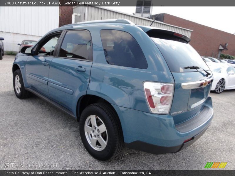 Golden Teal Metallic / Dark Gray 2008 Chevrolet Equinox LT AWD
