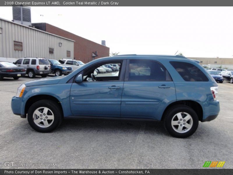 Golden Teal Metallic / Dark Gray 2008 Chevrolet Equinox LT AWD