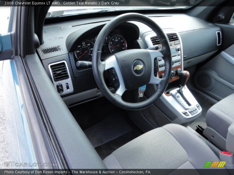Golden Teal Metallic / Dark Gray 2008 Chevrolet Equinox LT AWD