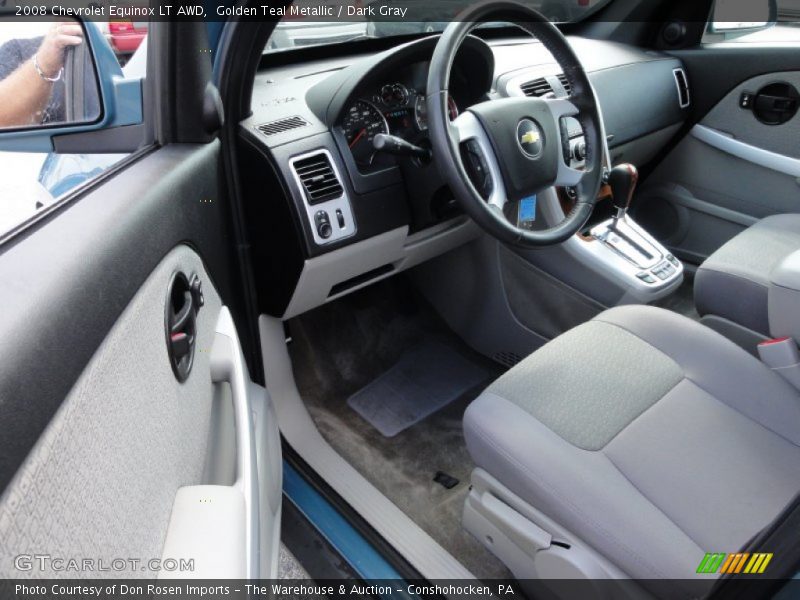 Golden Teal Metallic / Dark Gray 2008 Chevrolet Equinox LT AWD