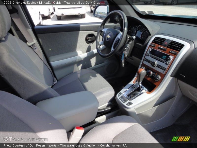 Golden Teal Metallic / Dark Gray 2008 Chevrolet Equinox LT AWD