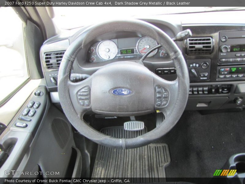 Dark Shadow Grey Metallic / Black Leather 2007 Ford F250 Super Duty Harley Davidson Crew Cab 4x4