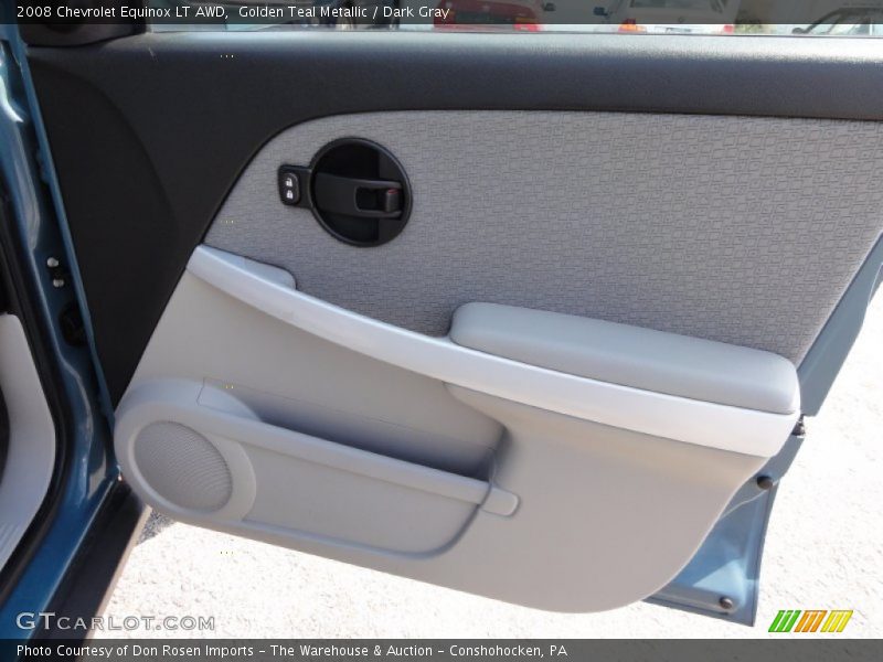 Golden Teal Metallic / Dark Gray 2008 Chevrolet Equinox LT AWD
