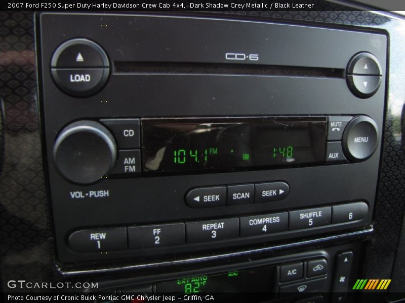 Dark Shadow Grey Metallic / Black Leather 2007 Ford F250 Super Duty Harley Davidson Crew Cab 4x4