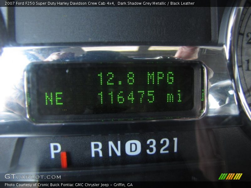 Dark Shadow Grey Metallic / Black Leather 2007 Ford F250 Super Duty Harley Davidson Crew Cab 4x4