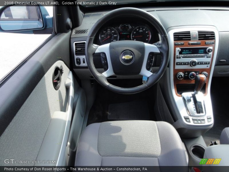 Golden Teal Metallic / Dark Gray 2008 Chevrolet Equinox LT AWD