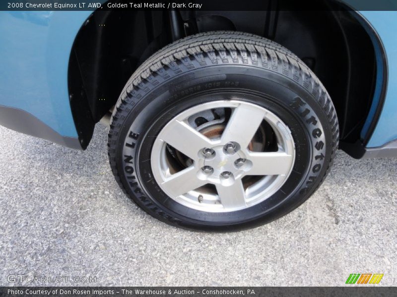 Golden Teal Metallic / Dark Gray 2008 Chevrolet Equinox LT AWD