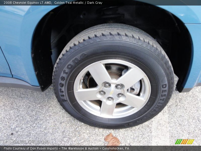 Golden Teal Metallic / Dark Gray 2008 Chevrolet Equinox LT AWD