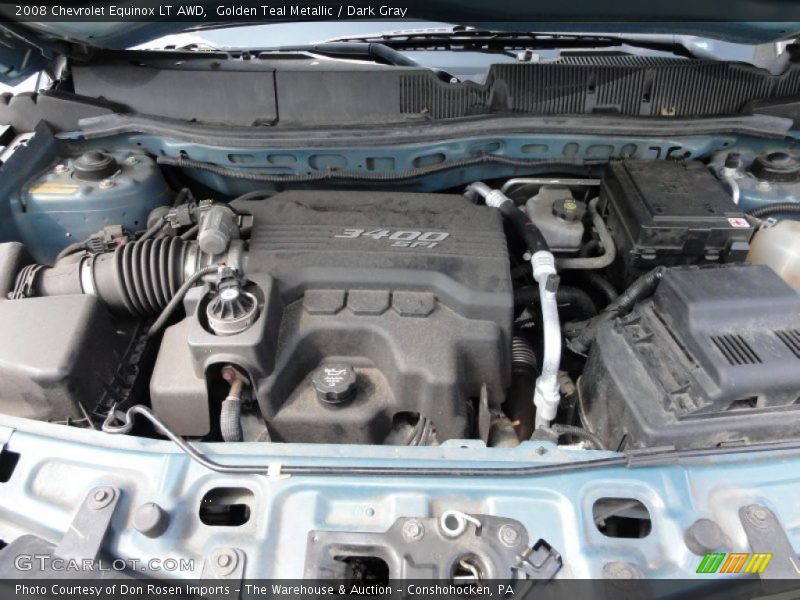 Golden Teal Metallic / Dark Gray 2008 Chevrolet Equinox LT AWD