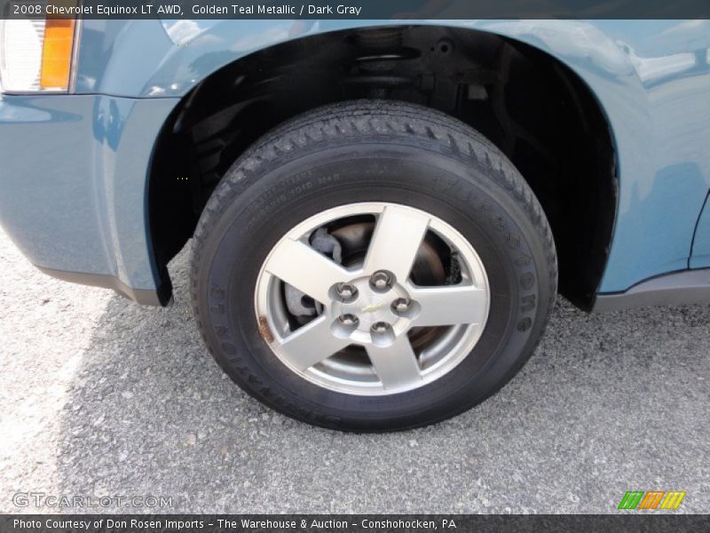 Golden Teal Metallic / Dark Gray 2008 Chevrolet Equinox LT AWD