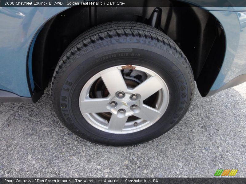 Golden Teal Metallic / Dark Gray 2008 Chevrolet Equinox LT AWD