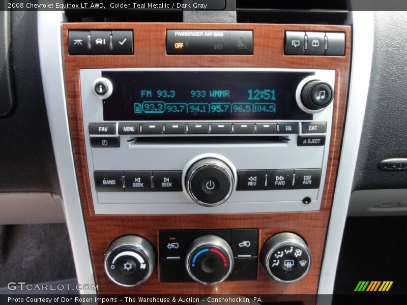 Golden Teal Metallic / Dark Gray 2008 Chevrolet Equinox LT AWD