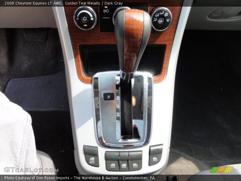 Golden Teal Metallic / Dark Gray 2008 Chevrolet Equinox LT AWD