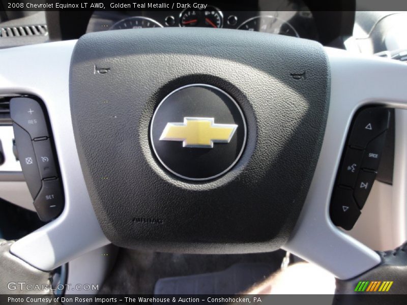 Golden Teal Metallic / Dark Gray 2008 Chevrolet Equinox LT AWD