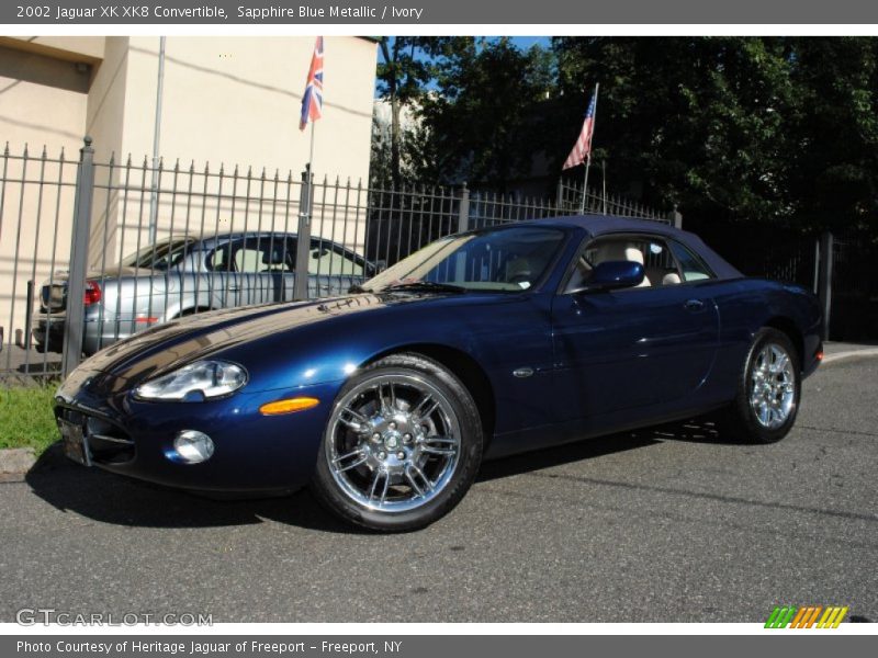 Sapphire Blue Metallic / Ivory 2002 Jaguar XK XK8 Convertible
