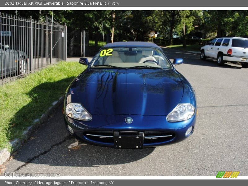 Sapphire Blue Metallic / Ivory 2002 Jaguar XK XK8 Convertible